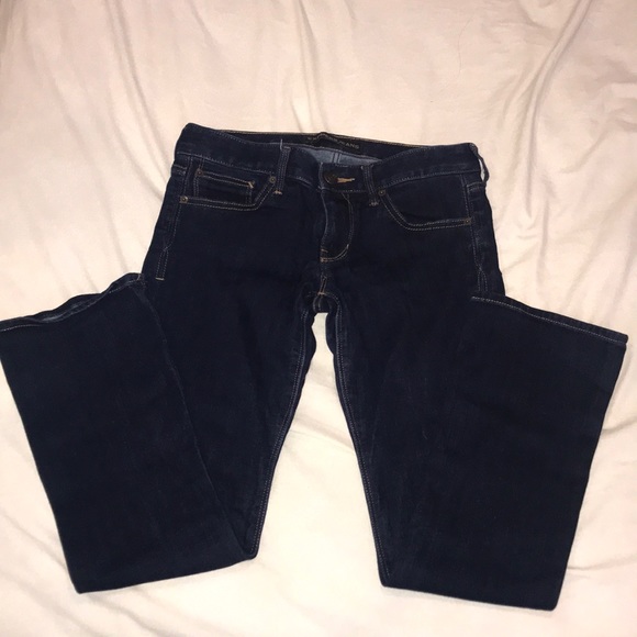 Express Barely Boot Low Rise Jeans 6 Short - Picture 2 of 3